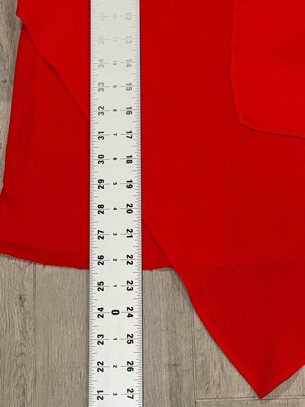 ZARA Red Asymmetrical Tank Top Draped Hem Sleeveless Size M - Picture 3 of 6